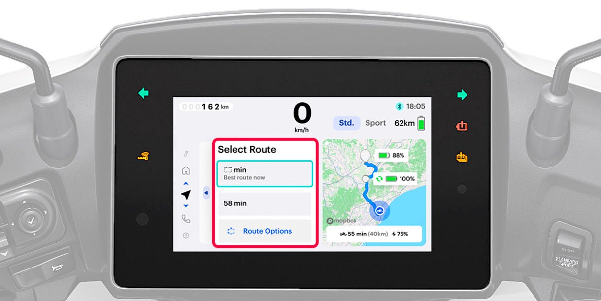Setting a destination